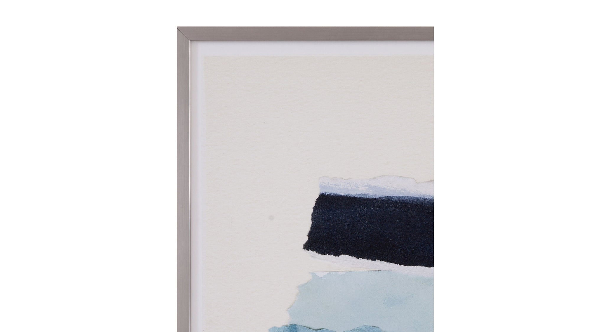 Seaside Color Study III Framed Print - Blue / Beige