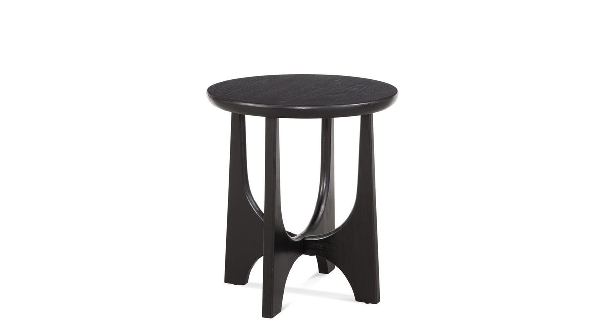 Dunnigan - Round End Table - Black
