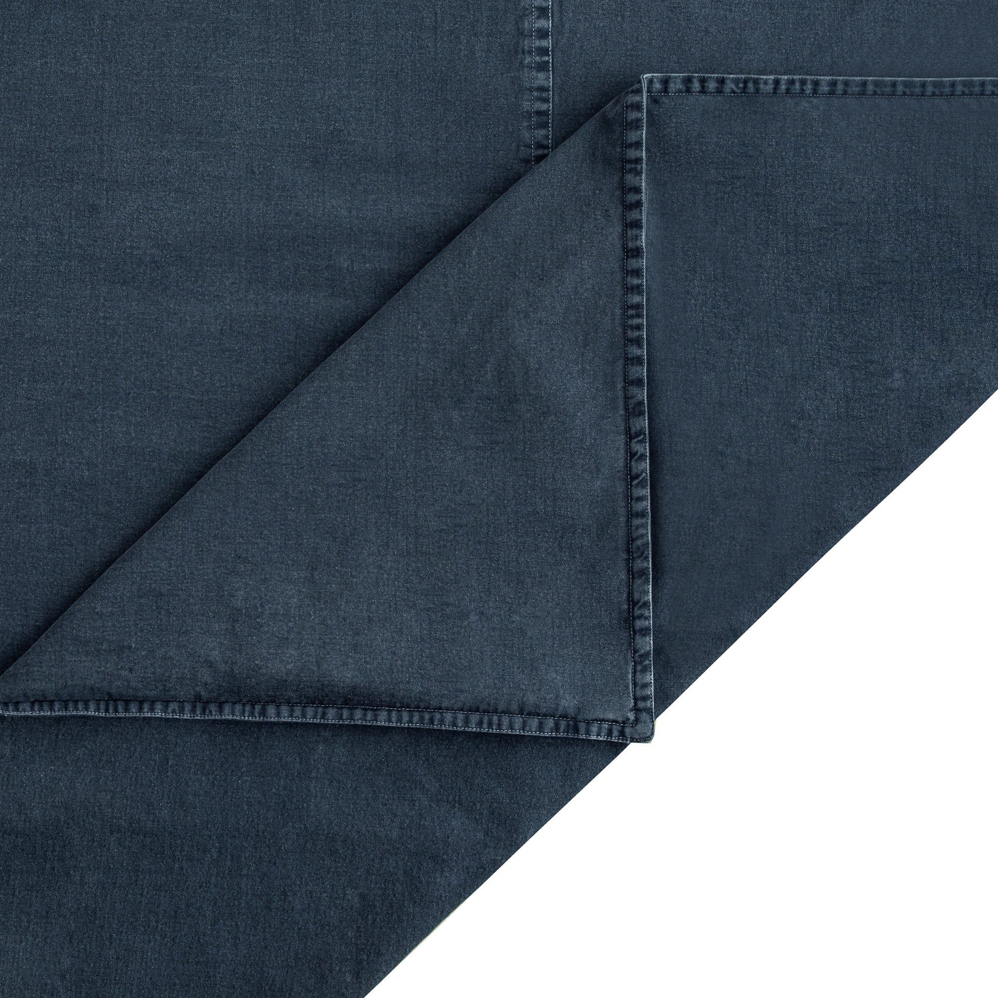 Cotton Canvas - Queen Stonewashed Duvet Cover Set (Set of 3) - Denim