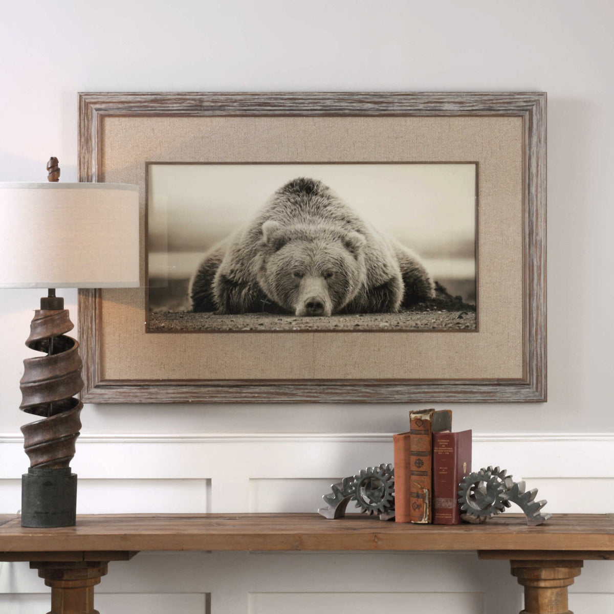 Deep Sleep - Bear Print - Silver