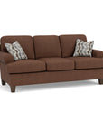 Moxy - Fabric Sofa, T-Shaped Seat Cushion, Curved Sock Arms