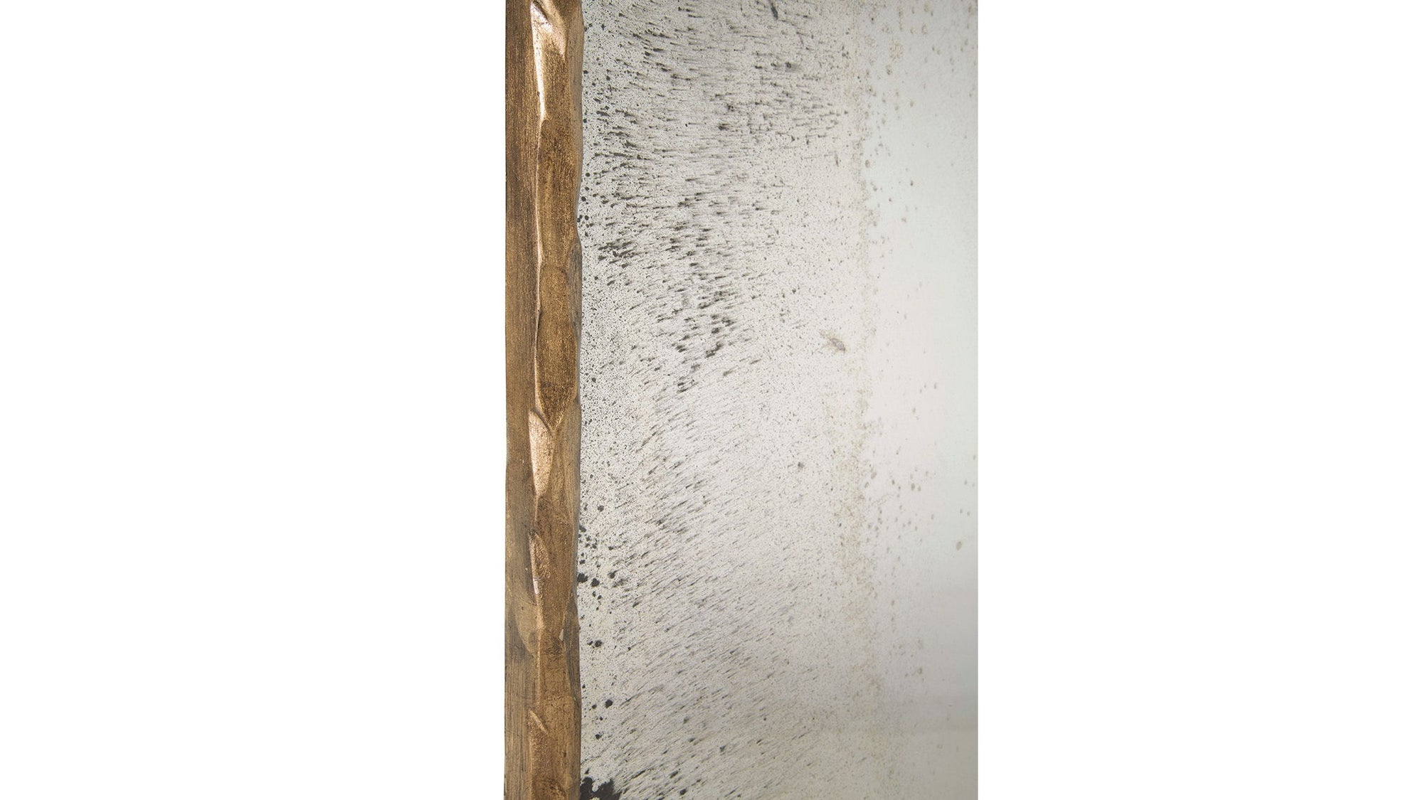 Hammered Edge Mirror - Gold