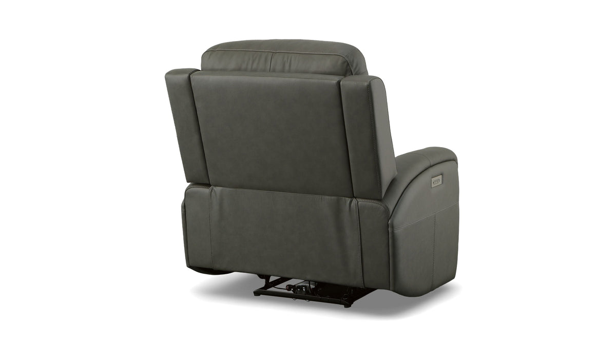 Linden - Power Swivel Gliding Recliner With Power Headrest, Lumbar, Heat &amp; Massage