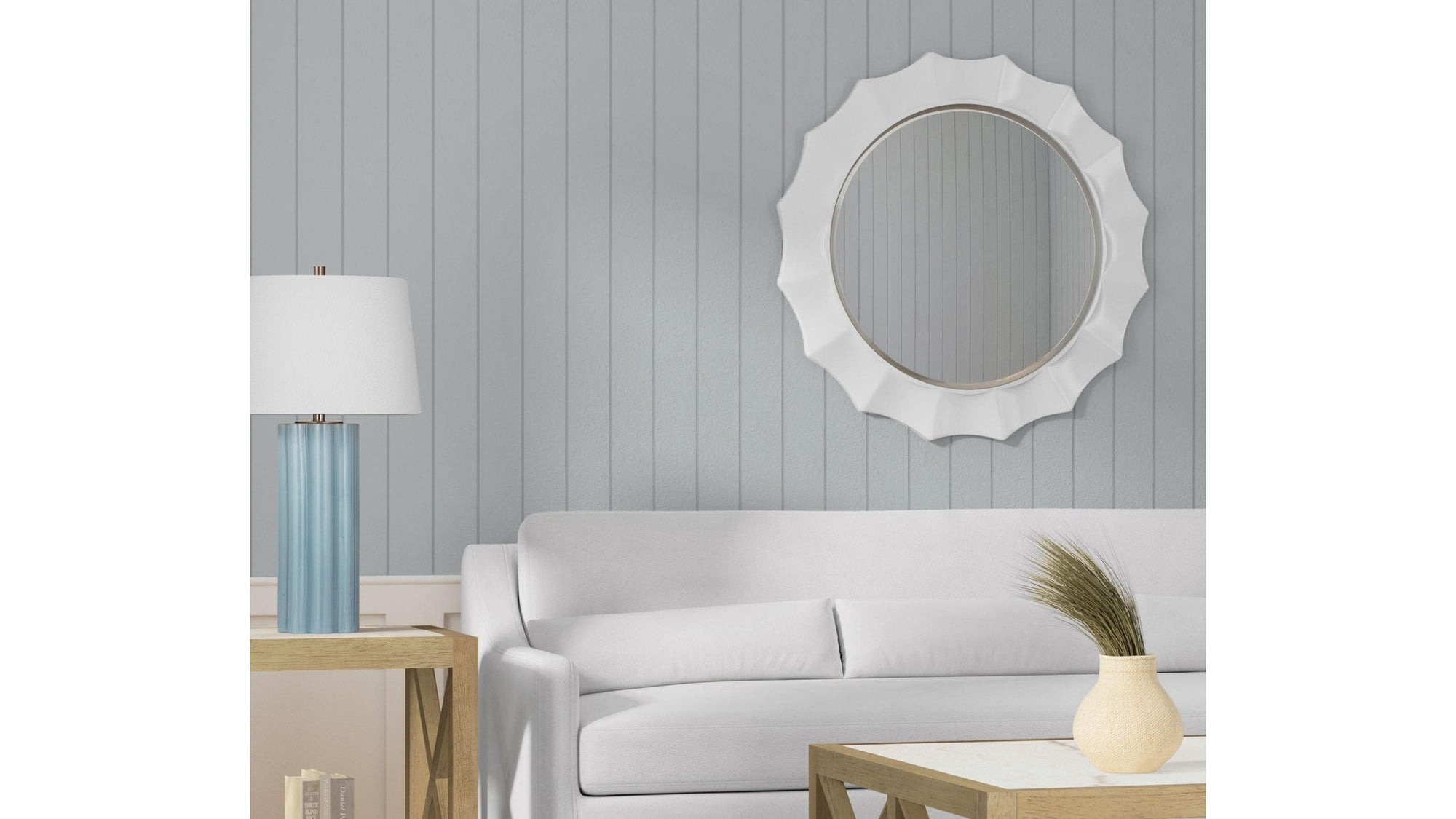 Altair - Wall Mirror - Glossy White