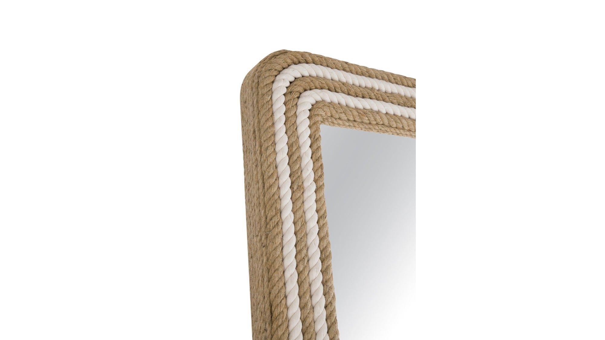 Kiko - Floor Mirror - White / Natural