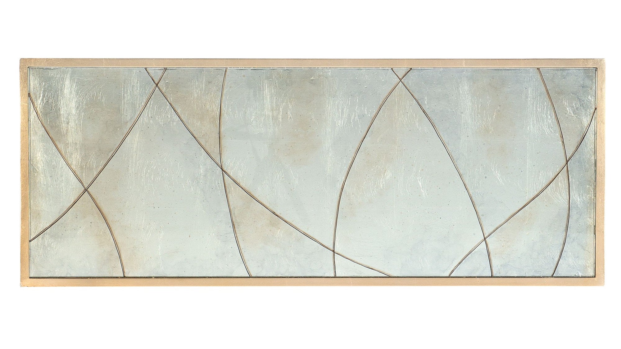 Melange - Joannie 2-Door Chest - Light Blue / Gold