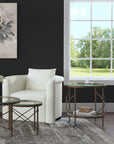 Harrison - Round End Table - Gold