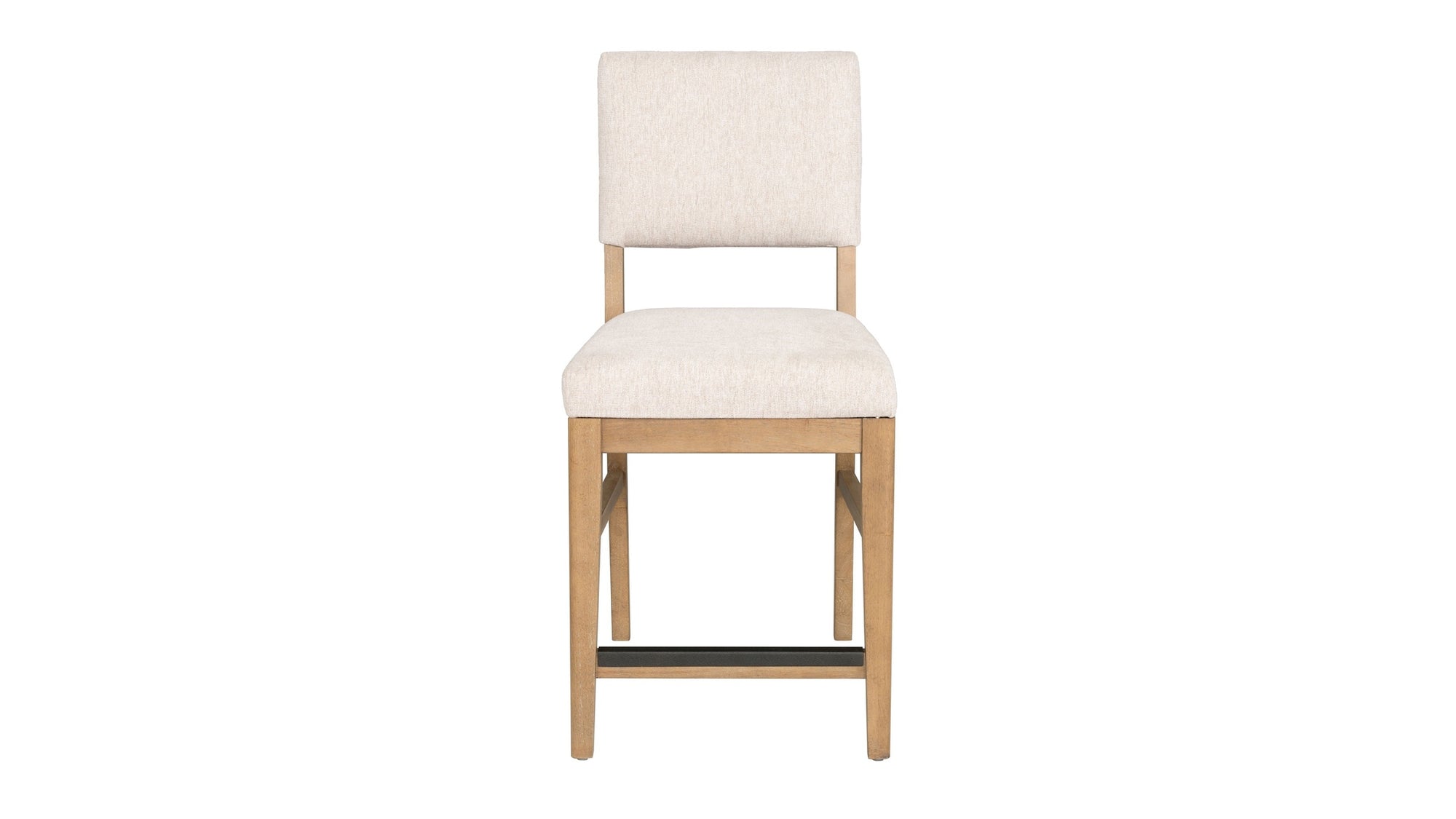 Millwork - Counter Chair Set of 2 - White / Light Brown
