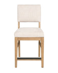 Millwork - Counter Chair Set of 2 - White / Light Brown