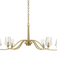 Barcelona - 6 Light Brass Chandelier - Gold