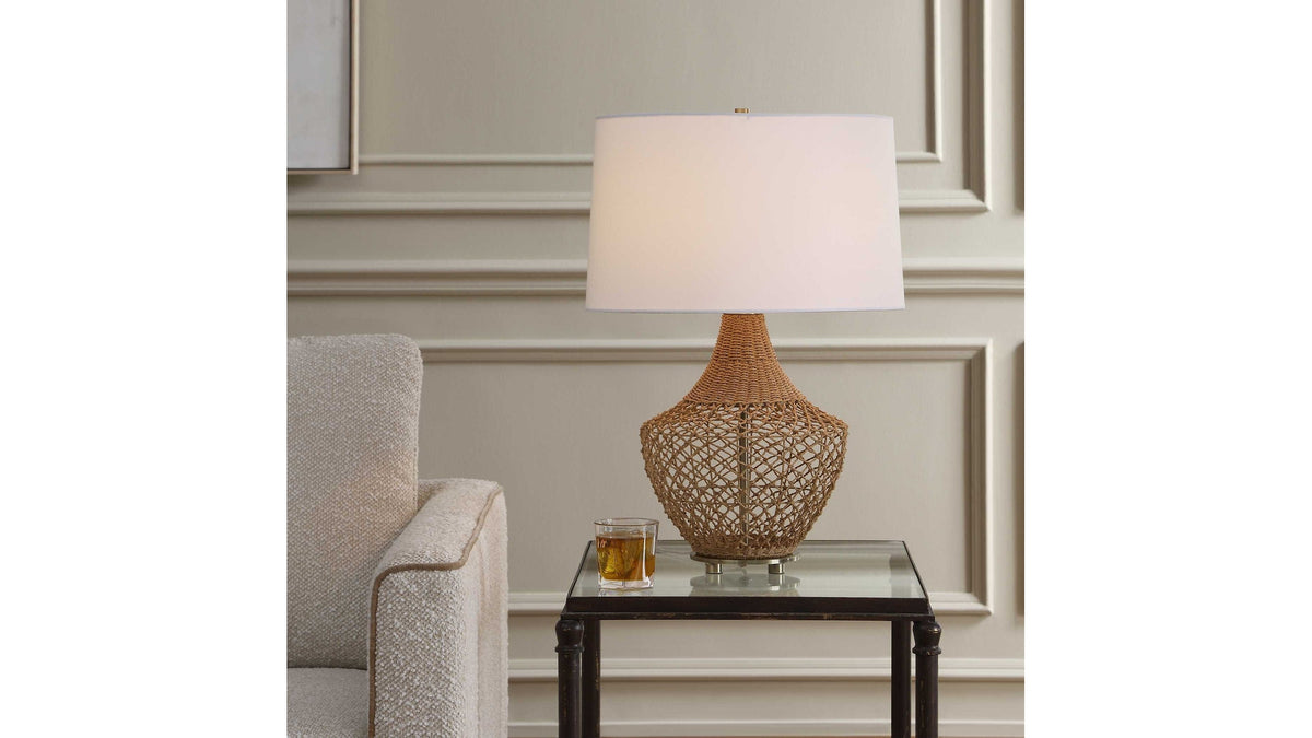 Samori - Rattan Table Lamp - Woodtone