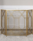 Rosen - Fireplace Screen - Gold