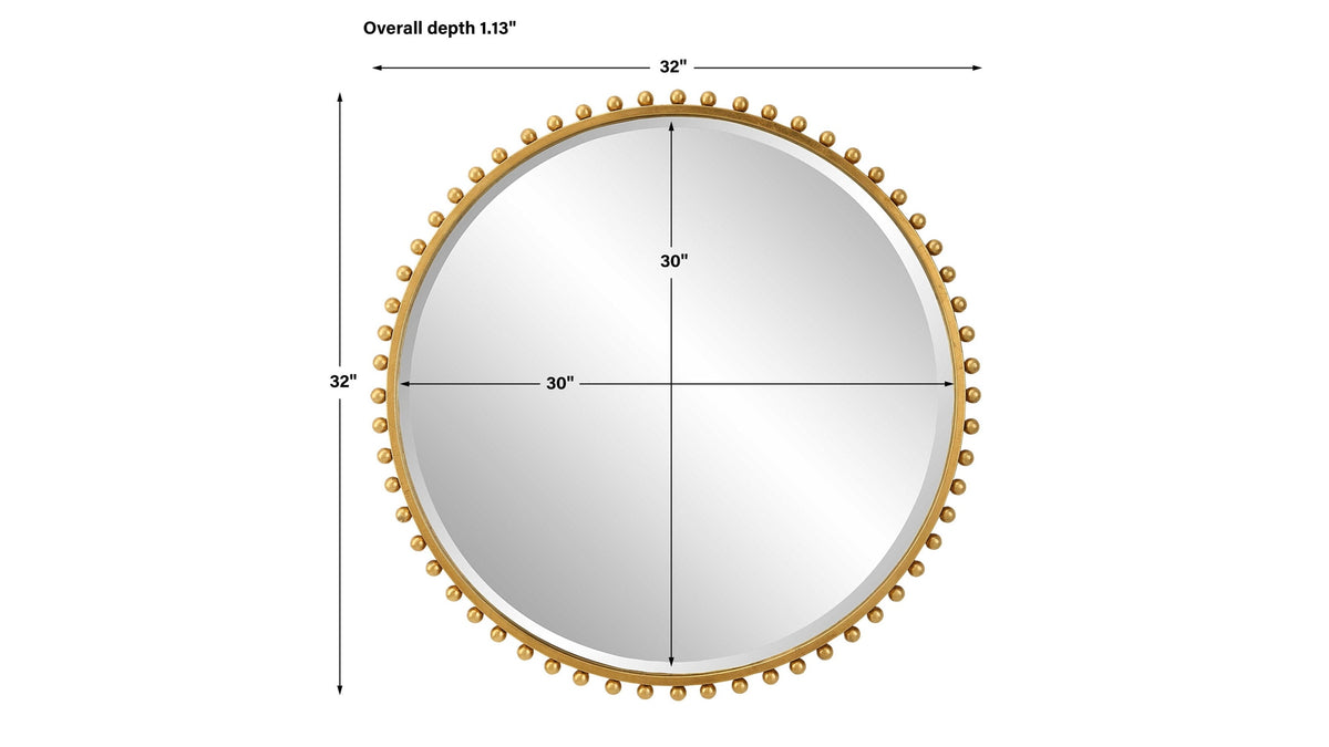 Taza - Round Iron Mirror