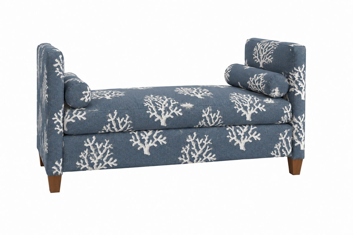 Tide &amp; Timber - Upholstered Daybed - Blue Coral / Luxe Blue Oak