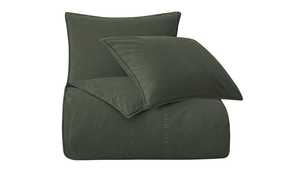 Cotton Canvas - Twin Stonewashed Duvet Cover Set Set of 2 - Duffle Bag