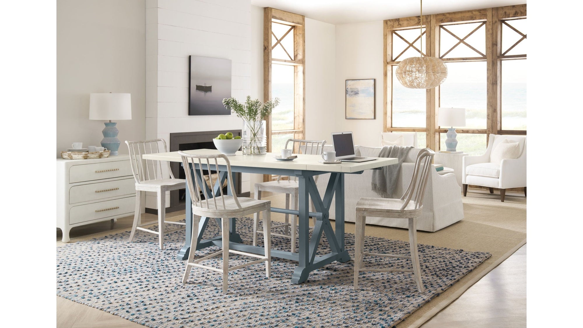 Serenity - Piers Friendship Table With 2-12" Leaves