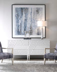 Watercolor - Chenille Accent Chair - Gray