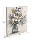 Chloe Canvas Art - Beige / Light Blue