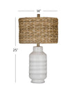 Tigris - Table Lamp - White / Light Brown