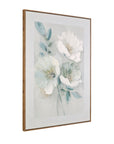 Floral Harmony II Framed Canvas - Green
