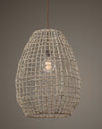 Cross - Weave 1 Light Pendant - Beige