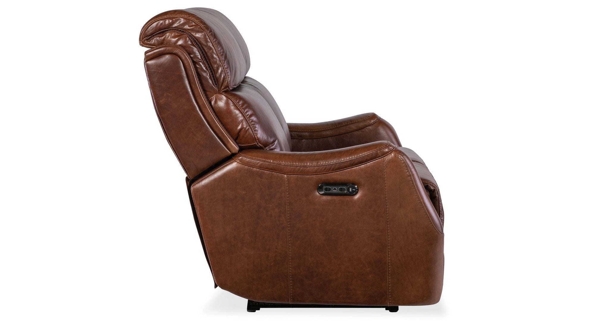 MS - Harlan Zero Gravity Power Loveseat With Power Headrest - Dark Brown
