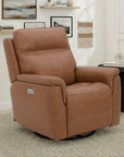 Sawyer - Swivel Glider With Power Headrest, Lumbar, Heat & Massage