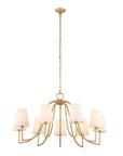Seville - 9 Light Chandelier - Gold