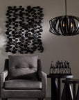 Skipping - Stones Forged Iron Wall Art - Black