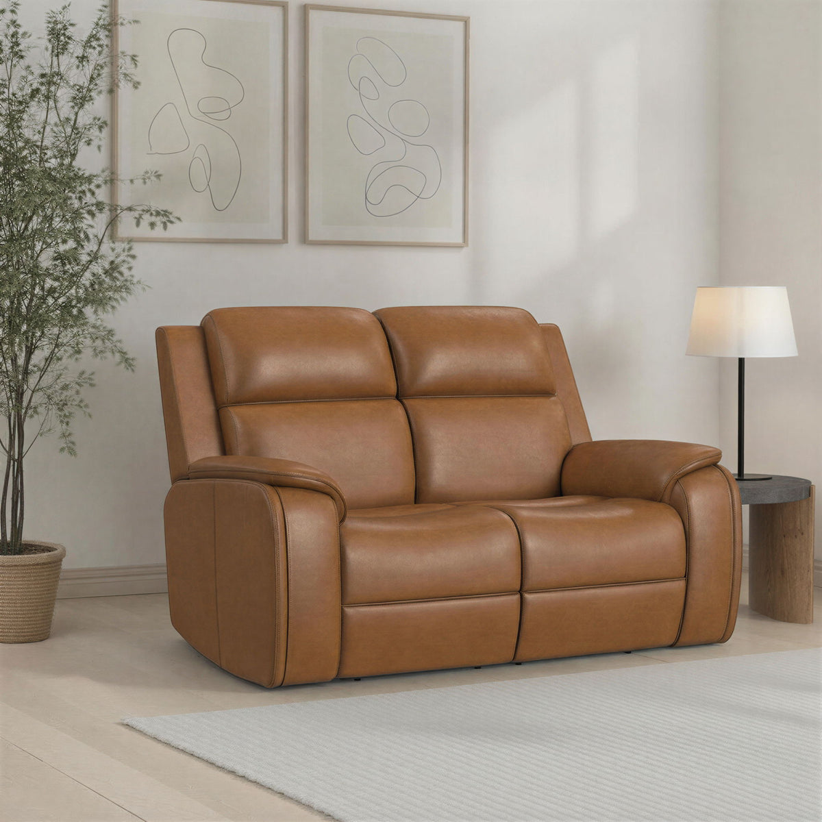 Ziggy - Power Reclining Loveseat With Power Headrest, Lumbar, Heat &amp; Massage