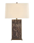 Lafferty - Marble Table Lamp - Dark Brown