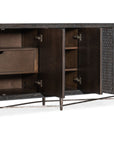 Melange - Keenan 5-Door Credenza - Dark Brown