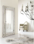 Melange - Glamour Floor Mirror With Jewelry Armoire Storage - Champagne