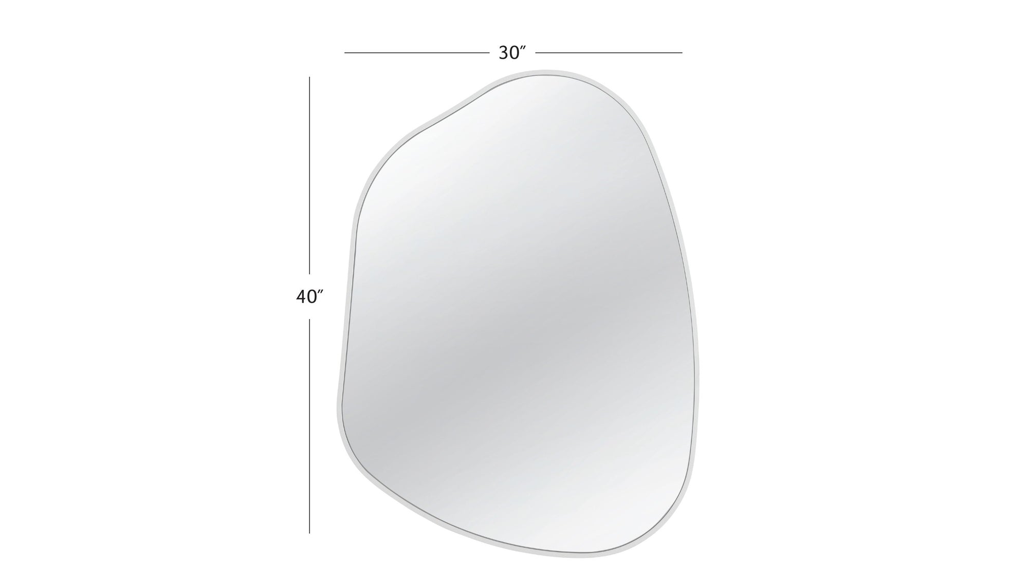 Ash - Wall Mirror - Pearl Silver