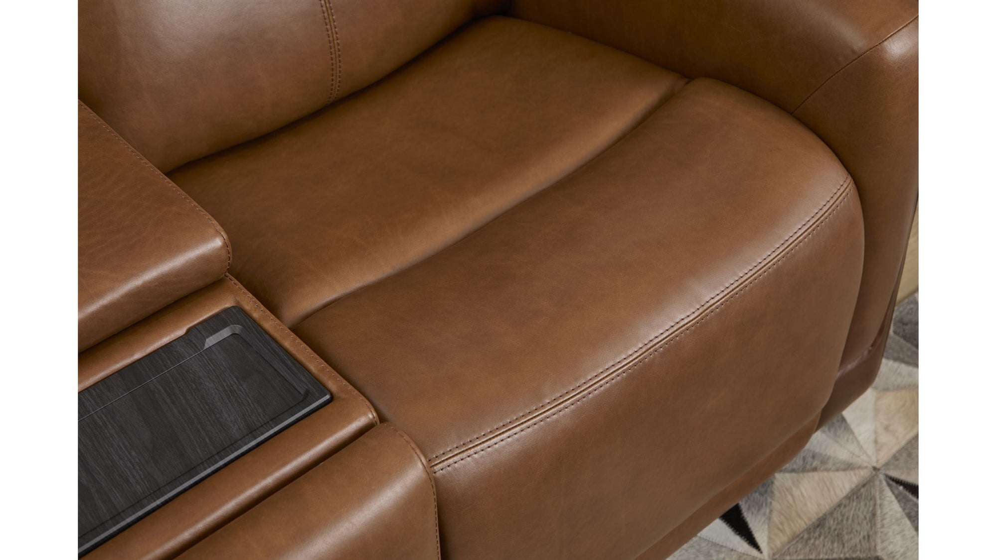 Alister - Power Gliding Loveseat With Console, Power Headrests &amp; Lumbar