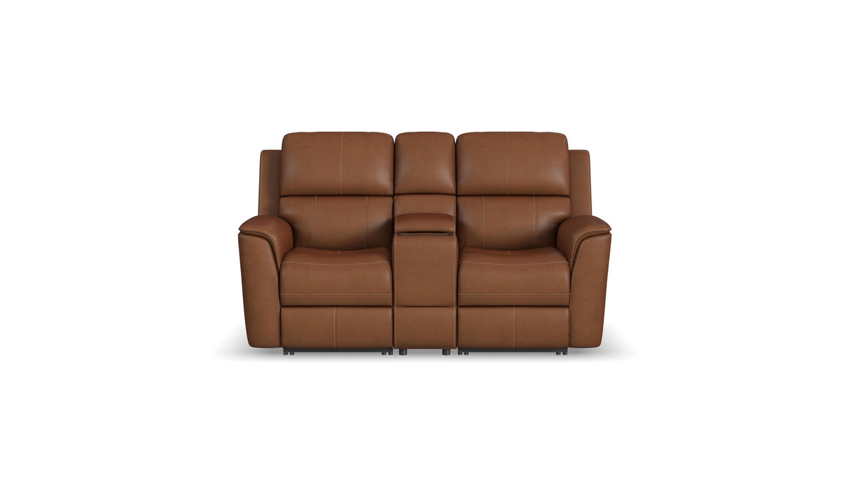 Henry - Power Reclining Loveseat With Console &amp; Power Headrests &amp; Lumbar