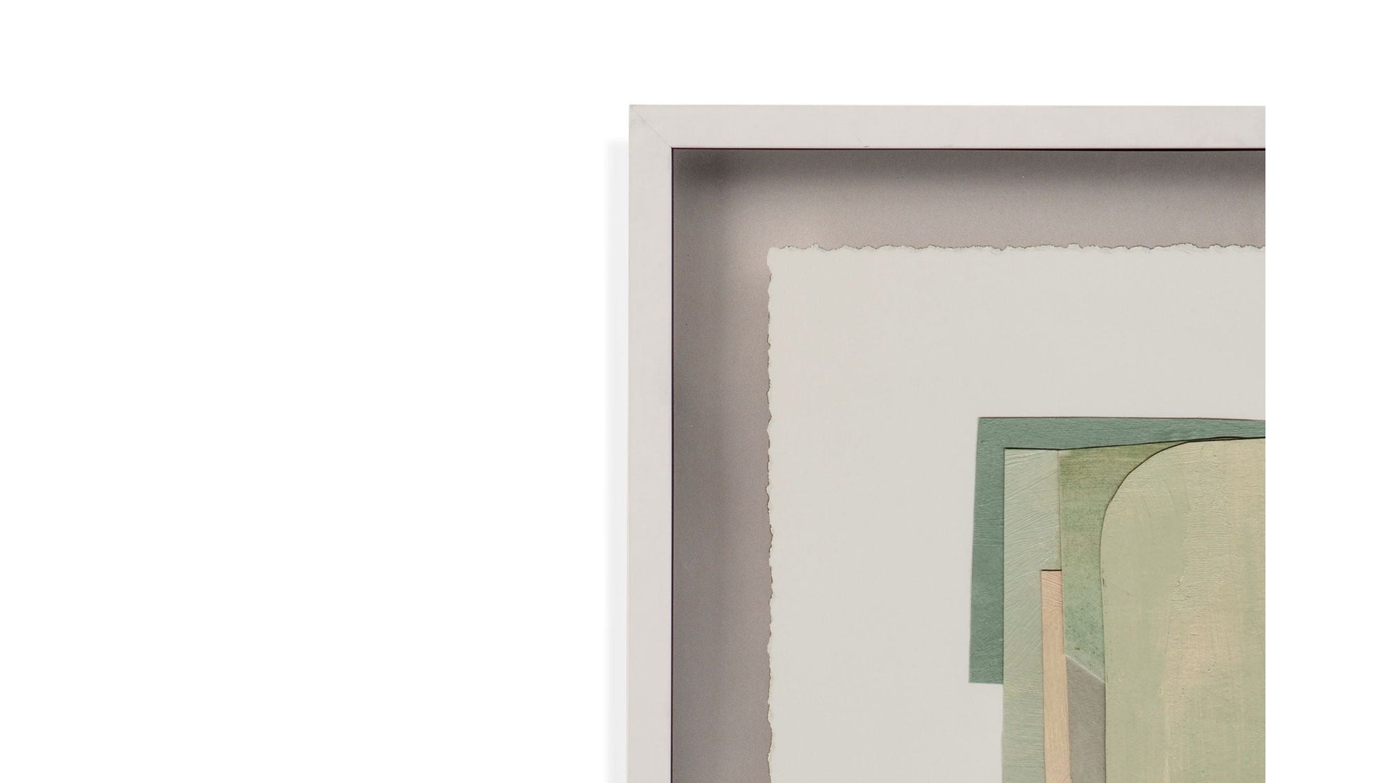 Color Structure IV Framed Print - Green