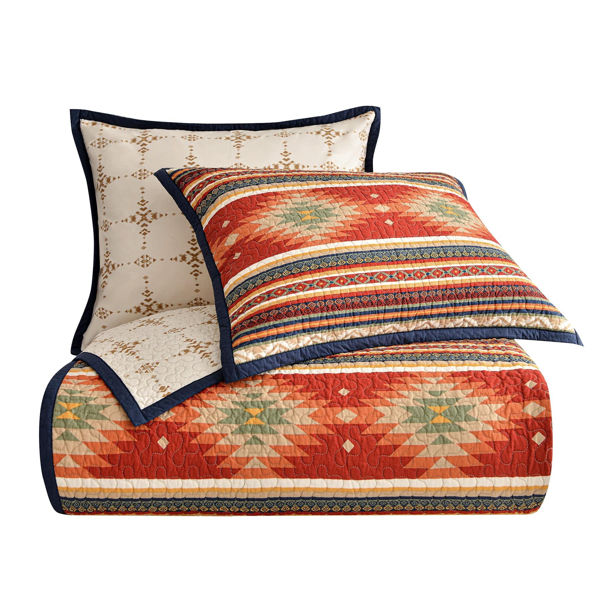 Del Sol - King Reversible Quilt Set (Set of 3) - Multi Color