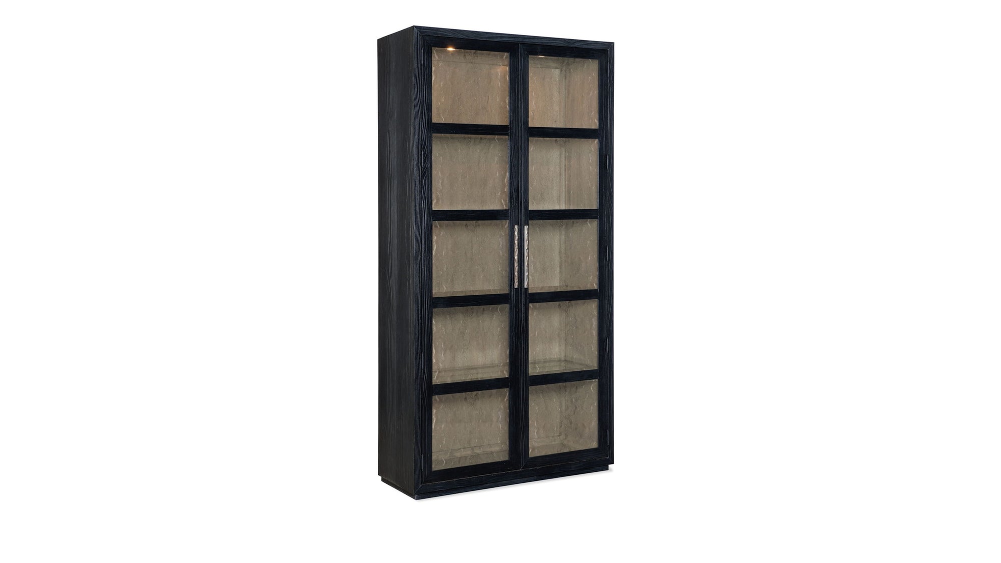 Linville Falls - Shou Sugi Ban Curio Cabinet - Black
