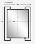Ivey - Rectangle Industrial Mirror