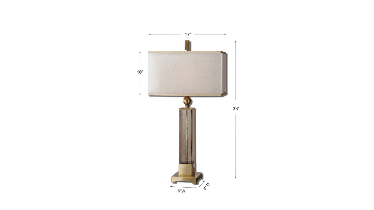 Caecilia - Glass Table Lamp - Amber