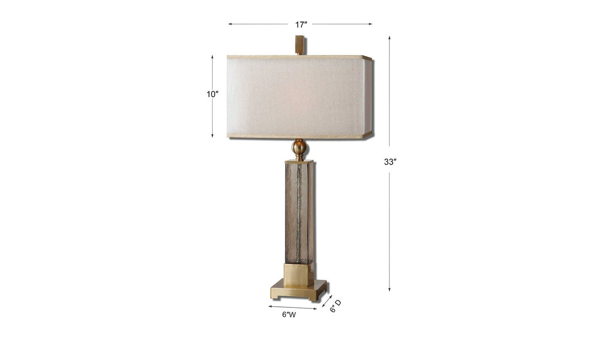 Caecilia - Glass Table Lamp - Amber