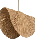 Bend - 1 Light Raffia Pendant - Light Brown