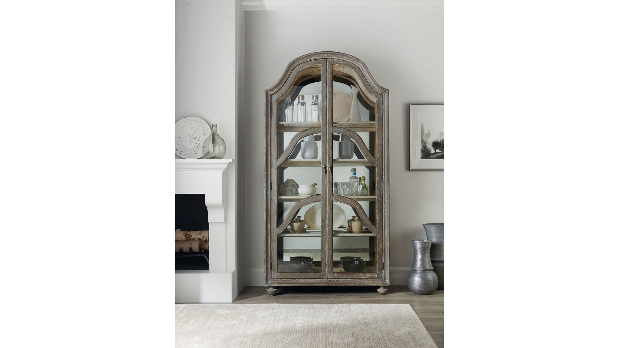 Alfresco - Costa Display Cabinet - Dark Gray