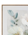 Floral Harmony II Framed Canvas - Green