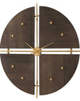 Walnut Elegance - Wall Clock