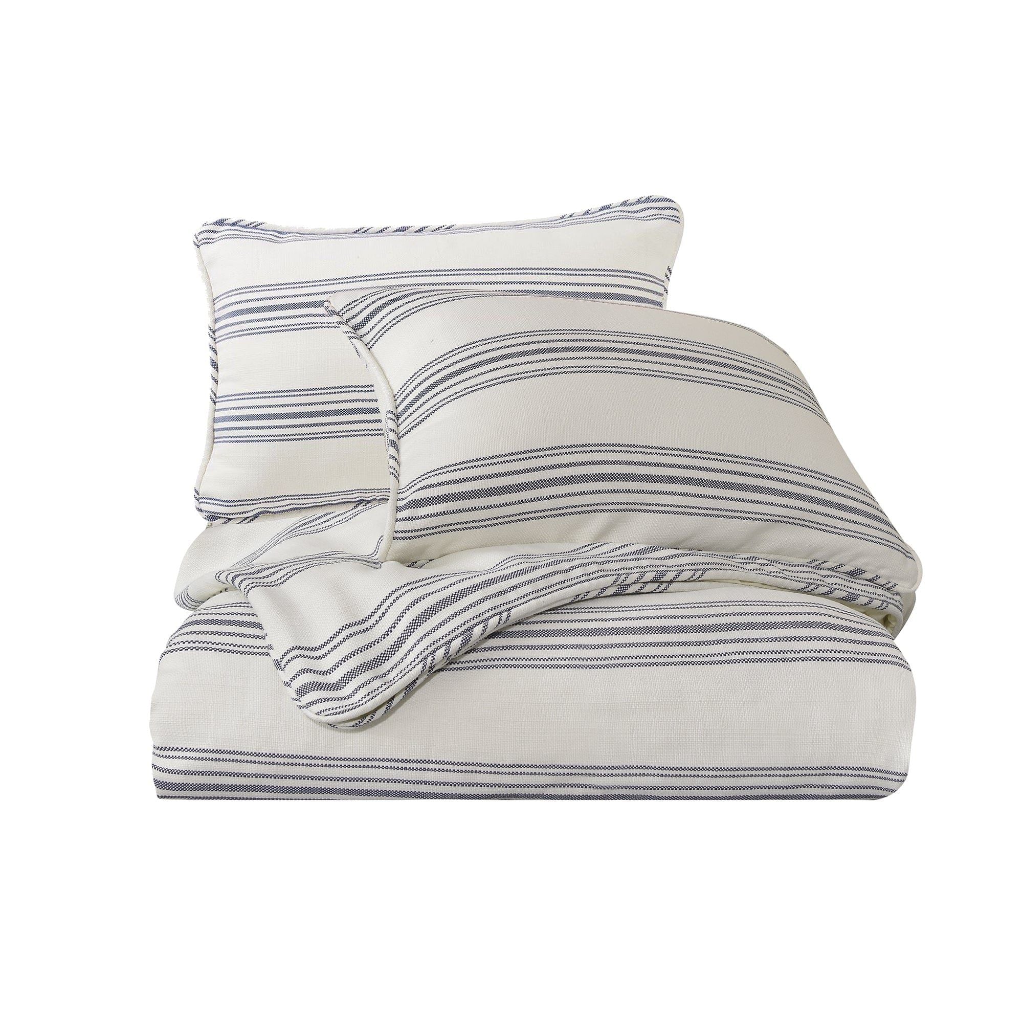 Prescott - King Comforter Set (Set of 3) - Navy