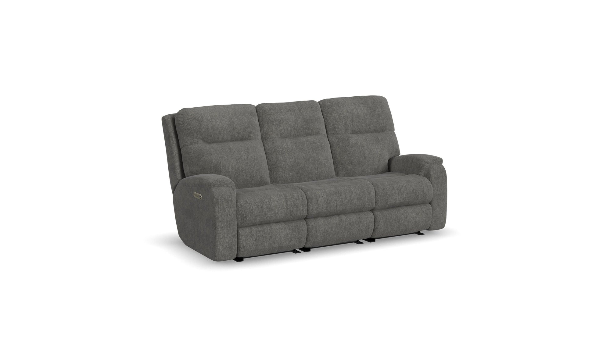 Penn - Transitional Fabric Power Reclining Sofa With Power Headrests &amp; Lumbar