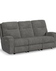 Penn - Transitional Fabric Power Reclining Sofa With Power Headrests & Lumbar