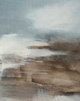 Chasing Blue - Coastal Canvas Art - Blue / Brown / Gray / White